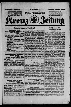 Neue preussische Kreuz-Zeitung vom 31.12.1929