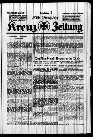 Neue preussische Kreuz-Zeitung vom 08.01.1930