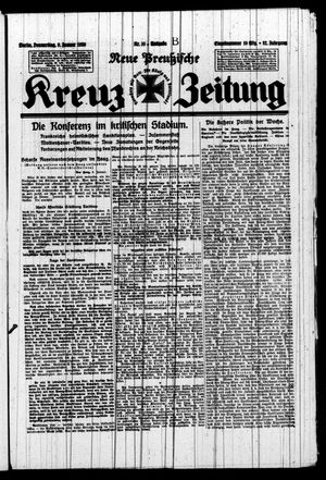 Neue preussische Kreuz-Zeitung vom 09.01.1930