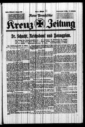 Neue preussische Kreuz-Zeitung vom 15.01.1930