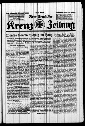Neue preussische Kreuz-Zeitung vom 19.01.1930