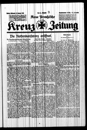 Neue preussische Kreuz-Zeitung vom 22.01.1930