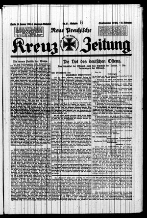 Neue preussische Kreuz-Zeitung vom 26.01.1930