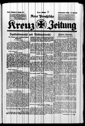 Neue preussische Kreuz-Zeitung on Jan 29, 1930