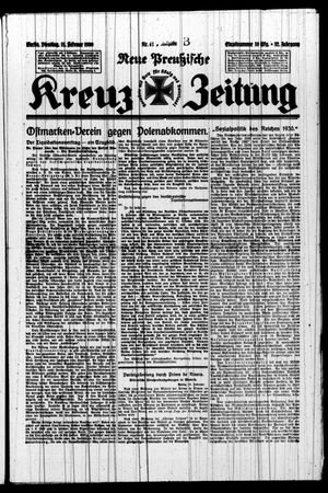 Neue preussische Kreuz-Zeitung on Feb 11, 1930