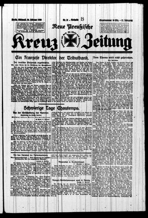 Neue preussische Kreuz-Zeitung vom 26.02.1930