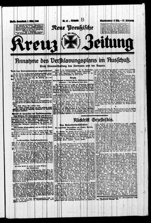 Neue preussische Kreuz-Zeitung vom 01.03.1930