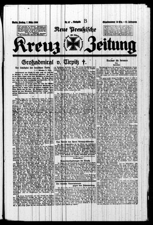 Neue preussische Kreuz-Zeitung vom 07.03.1930