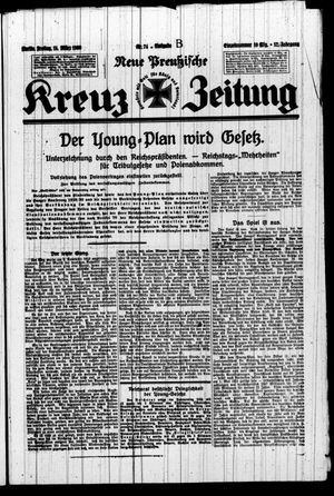 Neue preussische Kreuz-Zeitung vom 14.03.1930