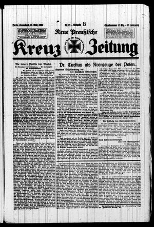 Neue preussische Kreuz-Zeitung vom 15.03.1930