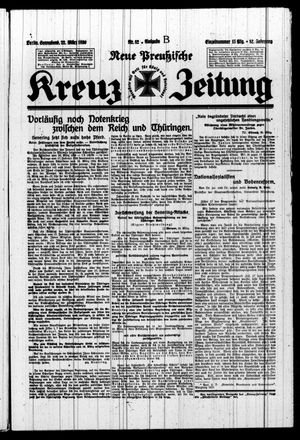 Neue preussische Kreuz-Zeitung vom 22.03.1930