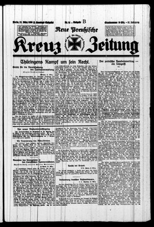 Neue preussische Kreuz-Zeitung vom 23.03.1930