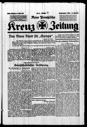Neue preussische Kreuz-Zeitung vom 26.03.1930