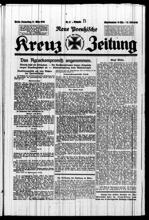 Neue preussische Kreuz-Zeitung vom 27.03.1930