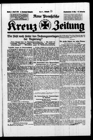Neue preussische Kreuz-Zeitung on Apr 6, 1930
