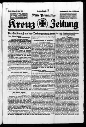 Neue preussische Kreuz-Zeitung vom 11.04.1930