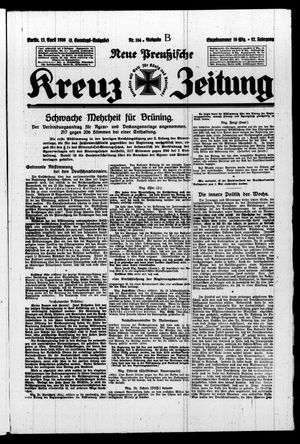 Neue preussische Kreuz-Zeitung vom 13.04.1930