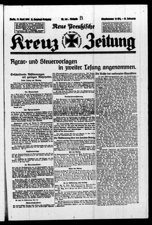 Neue preussische Kreuz-Zeitung vom 13.04.1930