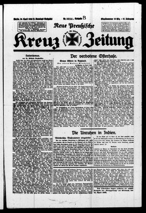 Neue preussische Kreuz-Zeitung vom 20.04.1930