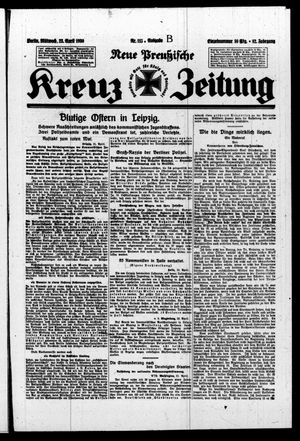 Neue preussische Kreuz-Zeitung vom 23.04.1930