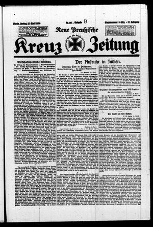 Neue preussische Kreuz-Zeitung vom 25.04.1930