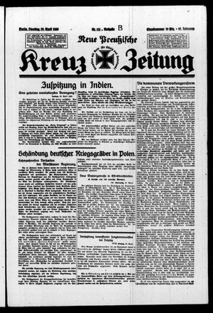 Neue preussische Kreuz-Zeitung on Apr 29, 1930