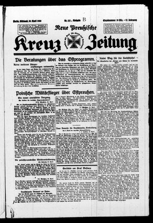 Neue preussische Kreuz-Zeitung vom 30.04.1930