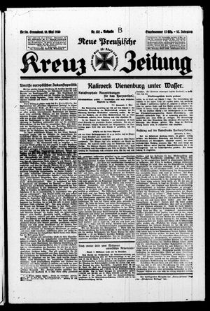 Neue preussische Kreuz-Zeitung vom 10.05.1930
