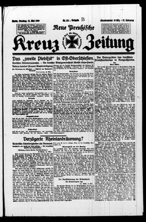 Neue preussische Kreuz-Zeitung vom 13.05.1930