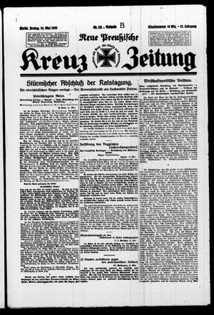 Neue preussische Kreuz-Zeitung vom 16.05.1930