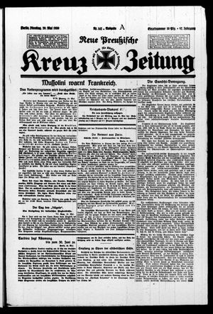 Neue preussische Kreuz-Zeitung vom 20.05.1930