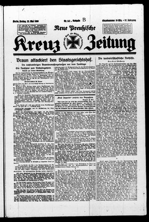 Neue preussische Kreuz-Zeitung vom 23.05.1930