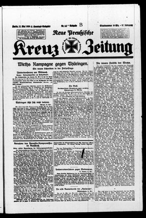 Neue preussische Kreuz-Zeitung vom 25.05.1930