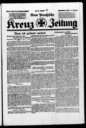 Neue preussische Kreuz-Zeitung vom 25.05.1930