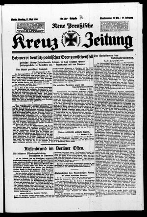 Neue preussische Kreuz-Zeitung vom 27.05.1930