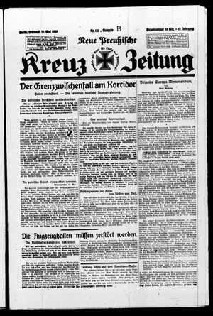 Neue preussische Kreuz-Zeitung vom 28.05.1930
