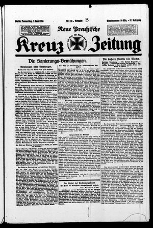 Neue preussische Kreuz-Zeitung vom 05.06.1930