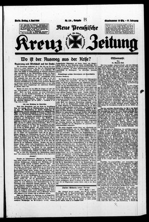 Neue preussische Kreuz-Zeitung vom 06.06.1930
