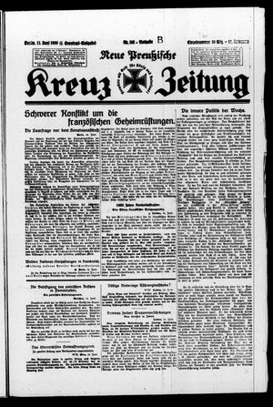 Neue preussische Kreuz-Zeitung vom 15.06.1930