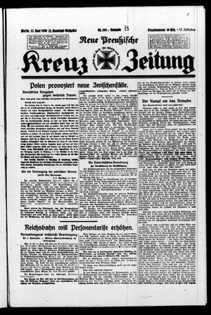 Neue preussische Kreuz-Zeitung vom 15.06.1930