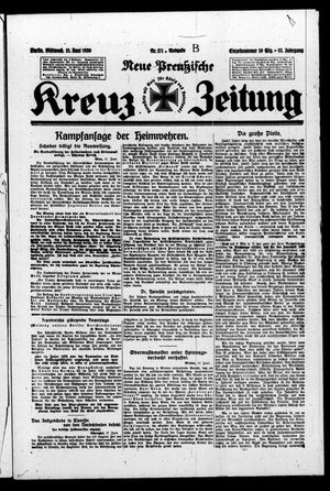 Neue preussische Kreuz-Zeitung vom 18.06.1930