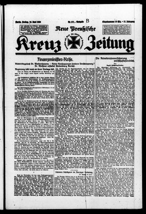 Neue preussische Kreuz-Zeitung vom 20.06.1930