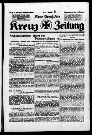 Neue preussische Kreuz-Zeitung vom 22.06.1930