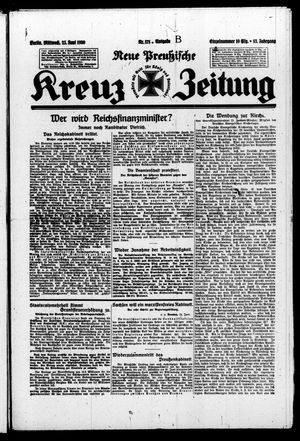 Neue preussische Kreuz-Zeitung vom 25.06.1930