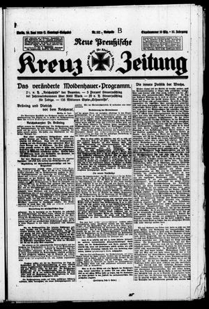 Neue preussische Kreuz-Zeitung vom 29.06.1930