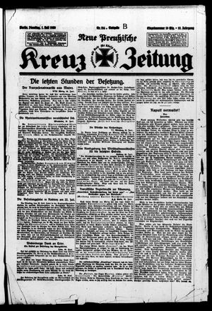 Neue preussische Kreuz-Zeitung vom 01.07.1930