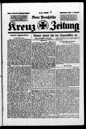 Neue preussische Kreuz-Zeitung vom 06.07.1930