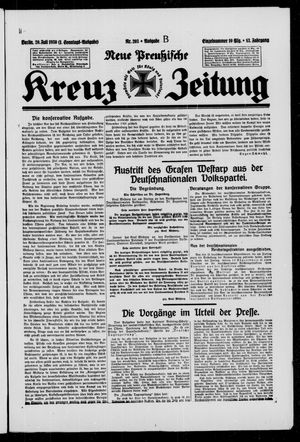Neue preussische Kreuz-Zeitung vom 20.07.1930