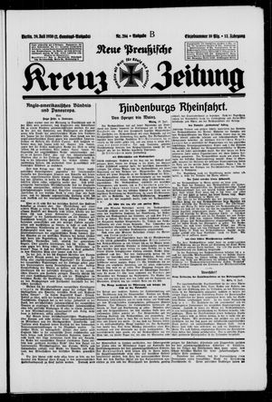 Neue preussische Kreuz-Zeitung vom 20.07.1930