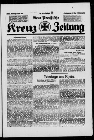 Neue preussische Kreuz-Zeitung vom 22.07.1930